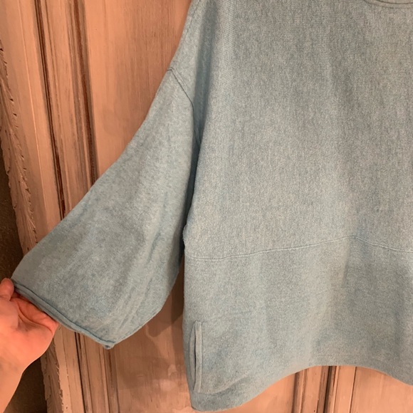 Pure Jill Sea Mist Cotton Cashmere Sweater Sz XS - Picture 7 of 9